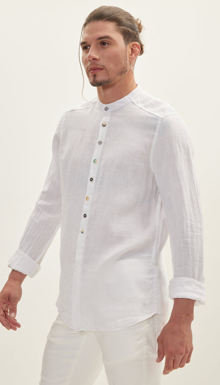 White Linen Shirt