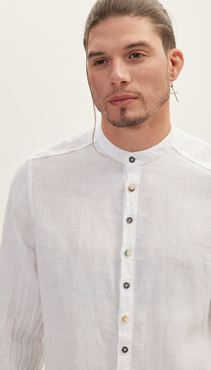 White Linen Shirt