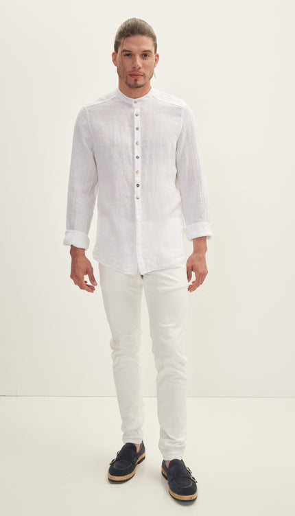 White Linen Shirt