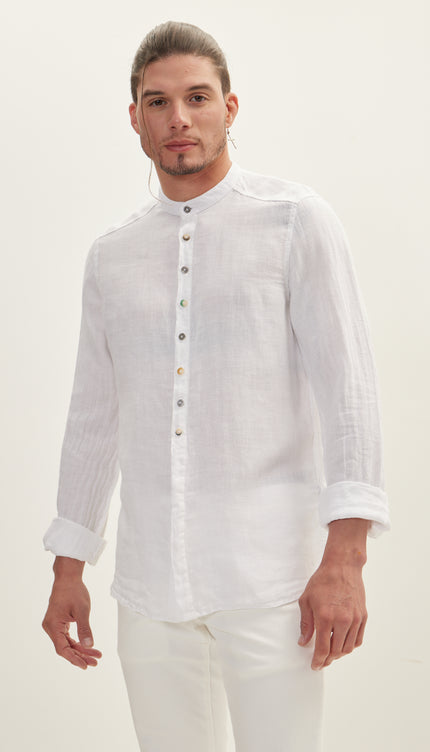 White Linen Shirt