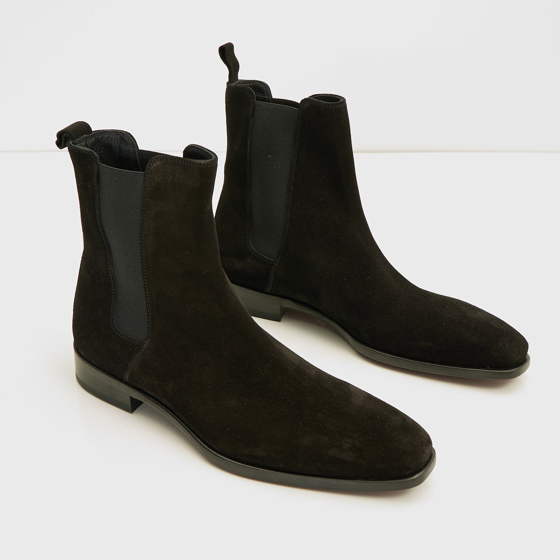 N° D5456 ALL LEATHER ESSENTIAL CHELSEA BOOT - BLACK SUEDE