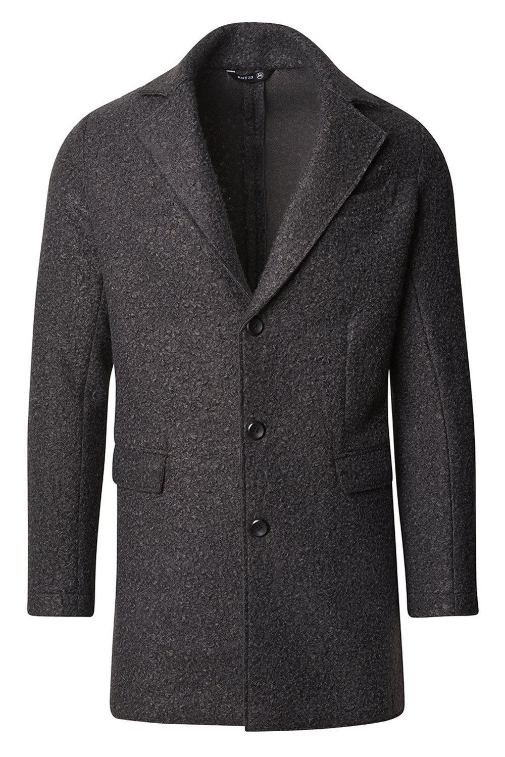 Boucle Coat - Anthracite - Ron Tomson