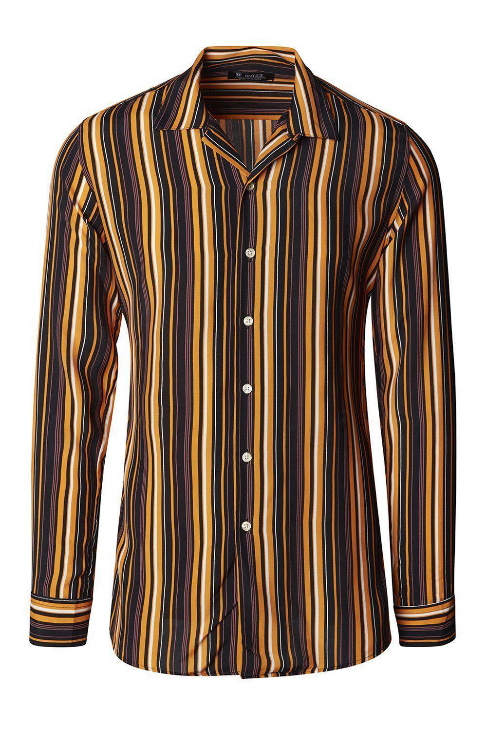 Brown Striped Shirt - Ron Tomson