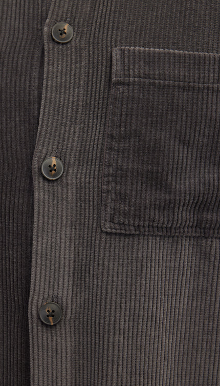 Casual Over Shirt - Anthracite - Ron Tomson