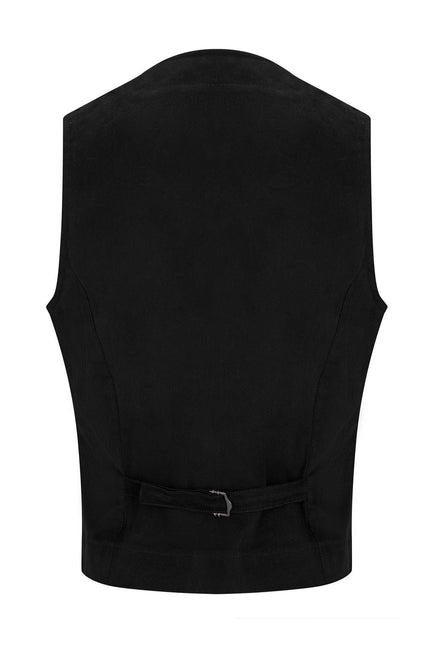Cotton Vest - Black - Ron Tomson