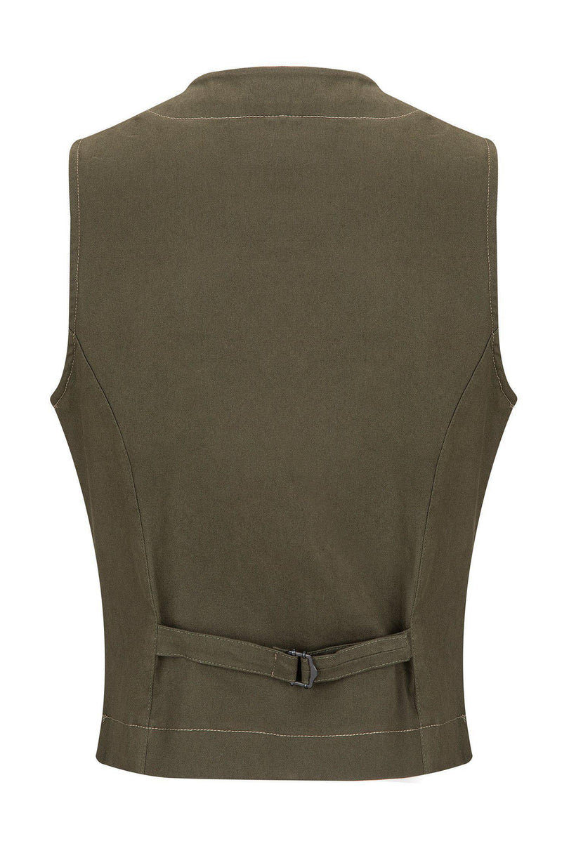 Cotton Vest - Green - Ron Tomson