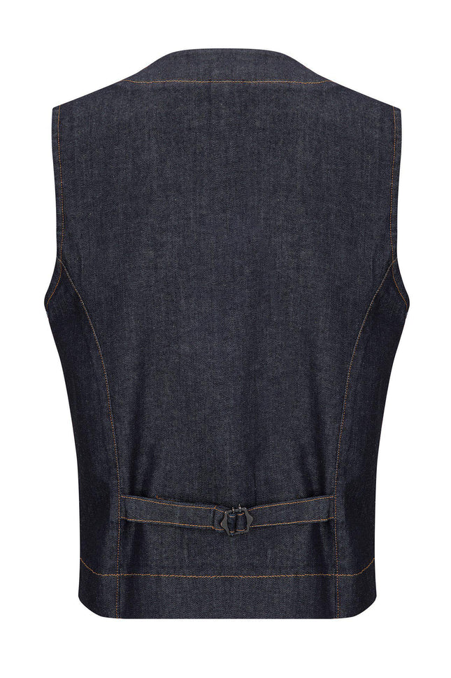 Cotton Vest - Navy - Ron Tomson