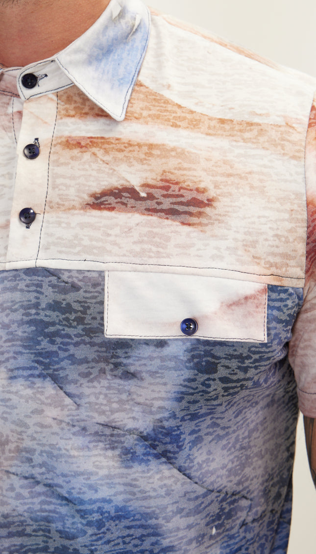 Cropped Sleeve Sweater - Batik Brown - Ron Tomson