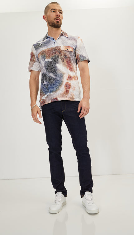 Cropped Sleeve Sweater - Batik Brown - Ron Tomson