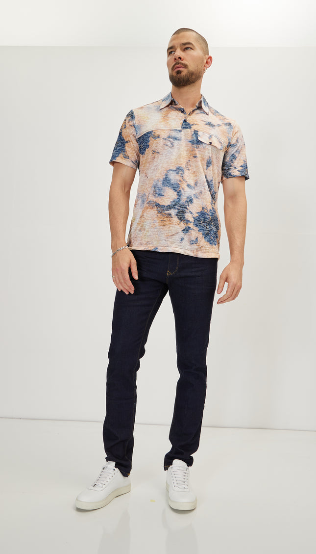 Cropped Sleeve Sweater - Batik Ecru - Ron Tomson