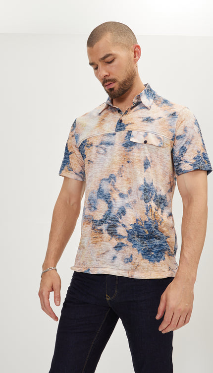 Cropped Sleeve Sweater - Batik Ecru - Ron Tomson