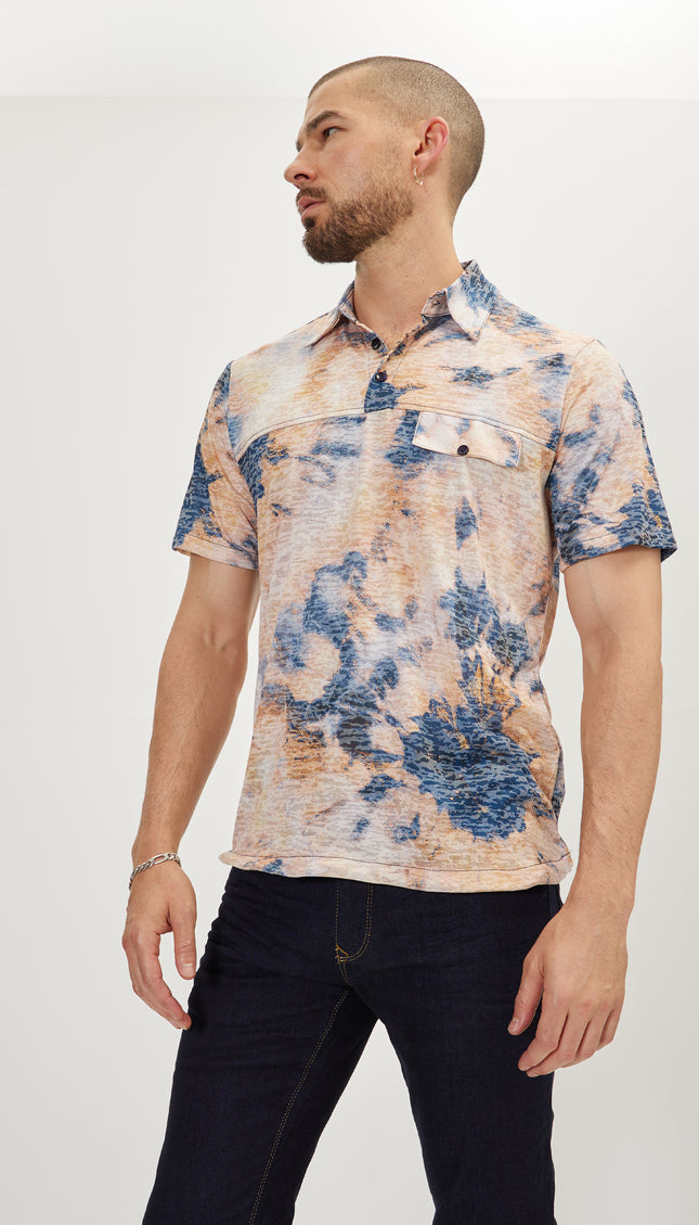 Cropped Sleeve Sweater - Batik Ecru - Ron Tomson