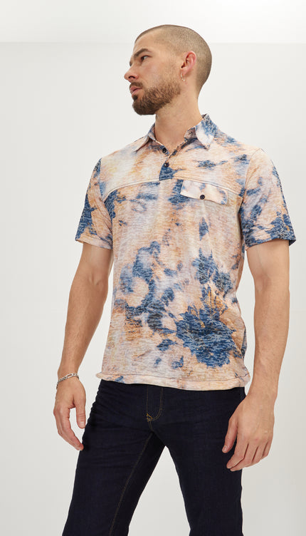 Cropped Sleeve Sweater - Batik Ecru - Ron Tomson