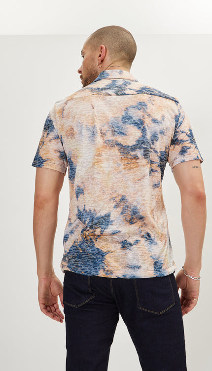 Cropped Sleeve Sweater - Batik Ecru - Ron Tomson