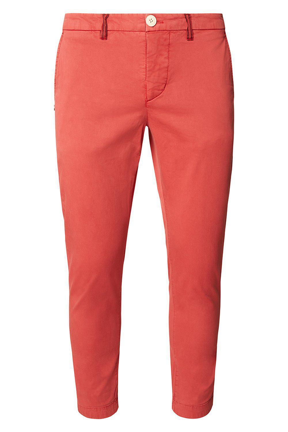 European Roll Up Ankle Casual Pants - Ron Tomson