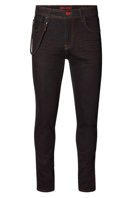 Indigo Slim Fit Denim Jeans - DARK BLUE 1 - Ron Tomson