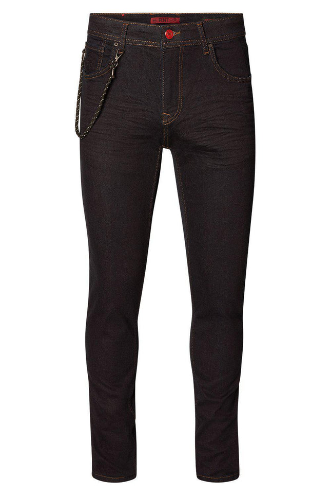 Indigo Slim Fit Denim Jeans - DARK BLUE 1 - Ron Tomson