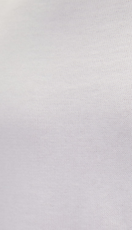 Knitted Lightweight Sweater - Off White - Ron Tomson