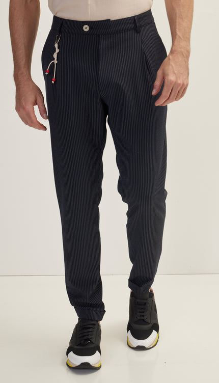 Lightweight Casual Pants - Navy - Ron Tomson