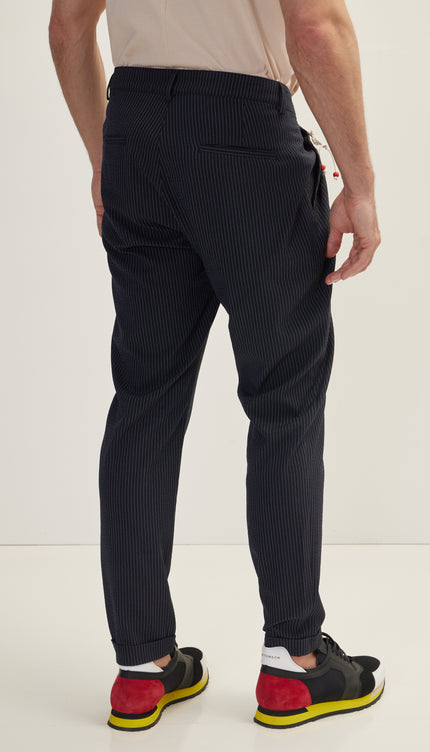 Lightweight Casual Pants - Navy - Ron Tomson
