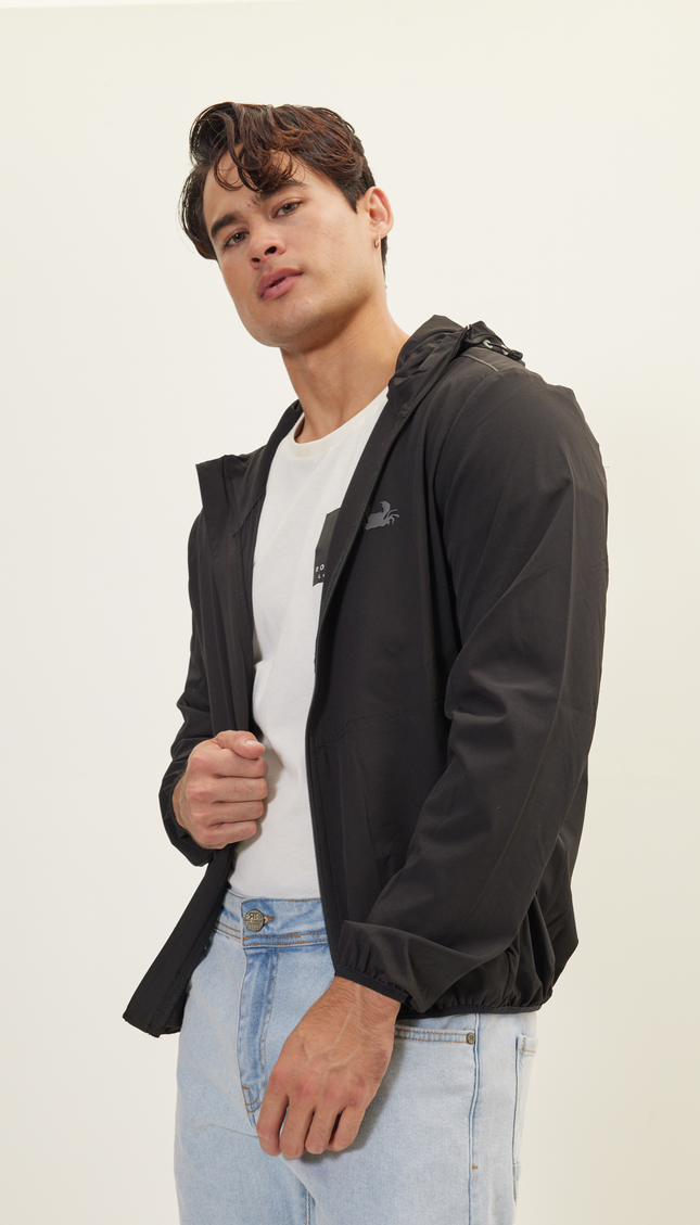 Outerwear Rain Jacket - Black - Ron Tomson