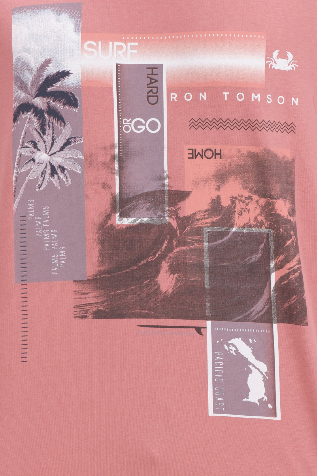 N° 8175 Palms Tee - Rose - Ron Tomson
