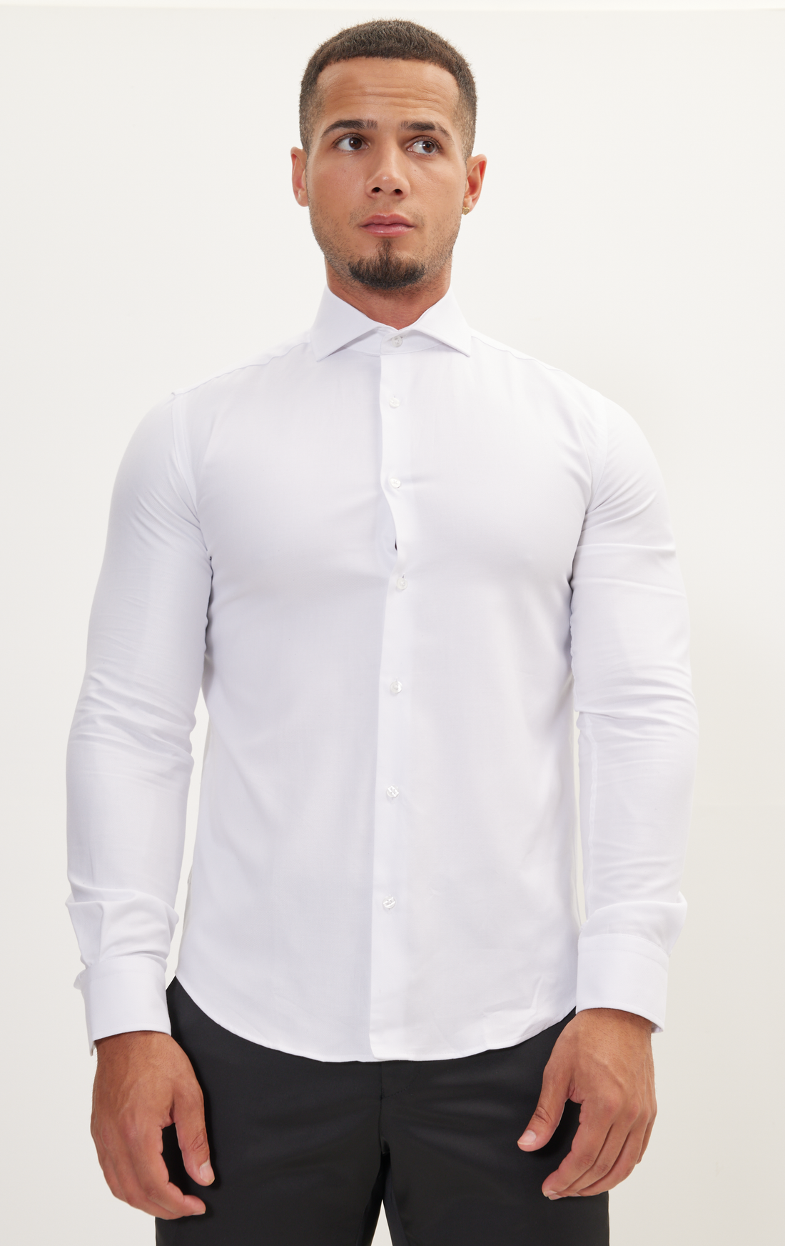 N° AN4904 - DRESS SHIRT PIQUE WHITE