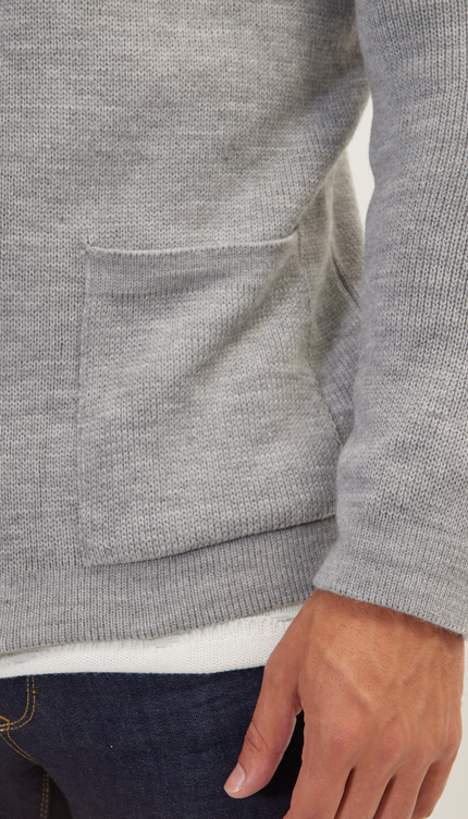 N° 6418 CARDIGAN GRIGIO