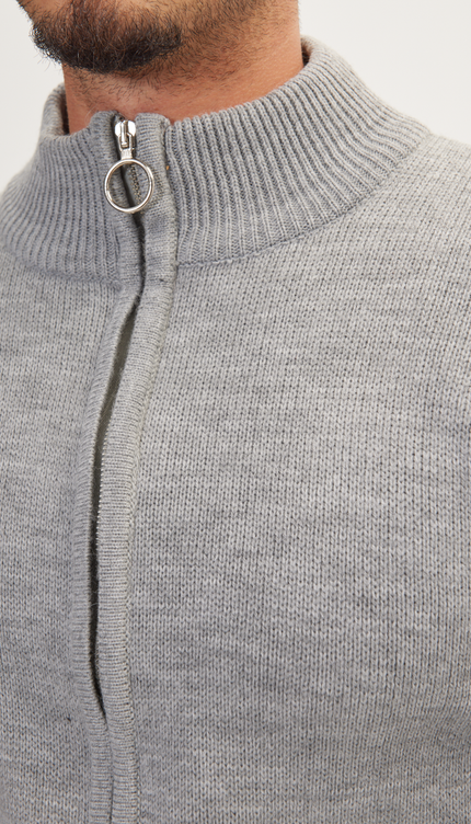 N° 6418 CARDIGAN GRIGIO