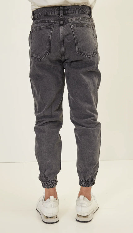 S Denim Jogger - Black - Ron Tomson