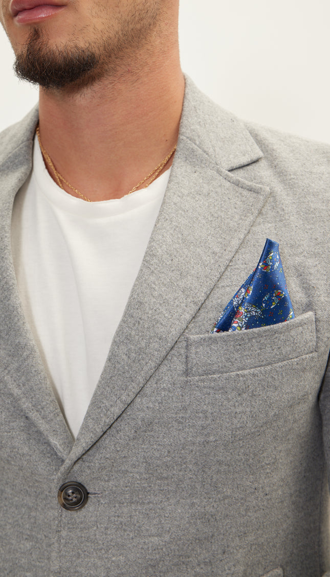 Wool Melange Mid - Length Overcoat - Grey - Ron Tomson