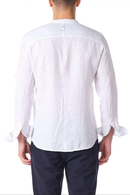 Zephyr Linen Shirt - White - Ron Tomson